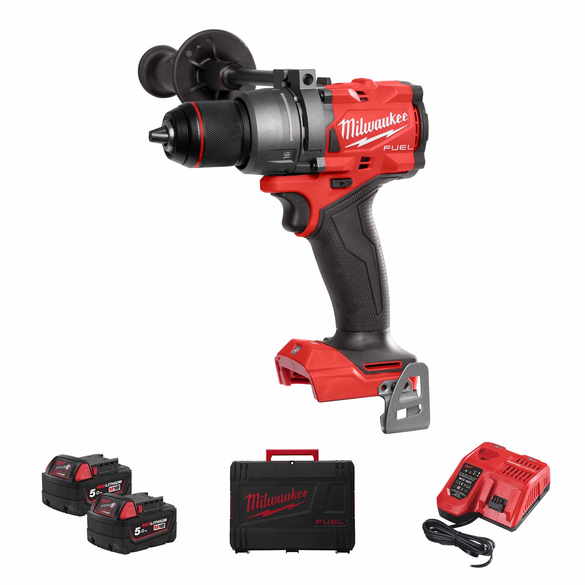 Trapano con Percussione Milwaukee M18 FPD3-502X 18V 5Ah