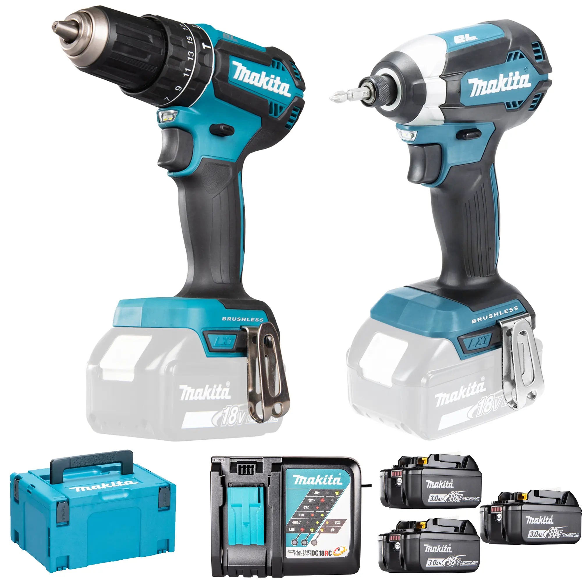 Set Elettroutensili Makita DLX2283JX1 18V 3Ah