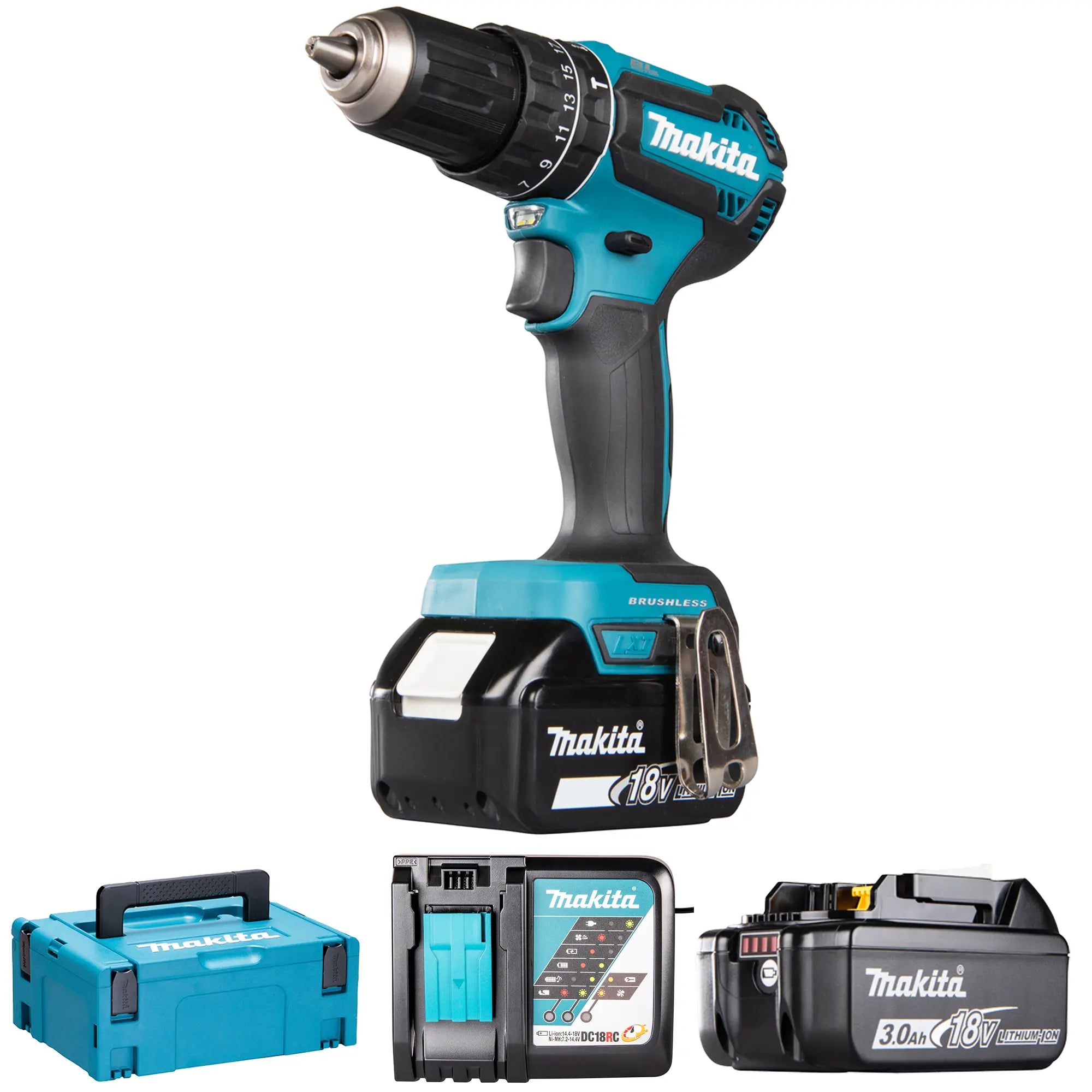 Trapano Avvitatore Makita DHP485RFJ 18V 3Ah