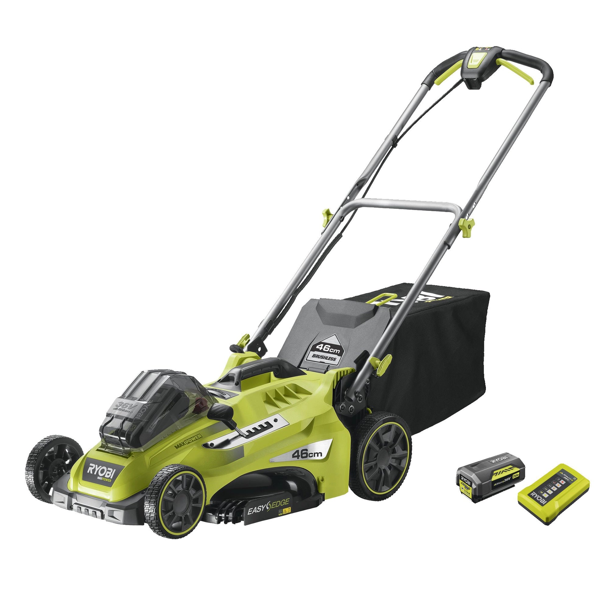 Tosaerba Brushless Ryobi RLM36X46H50PG 36V 5Ah