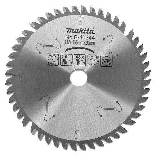 Disco Legno 165mm Makita B-10344