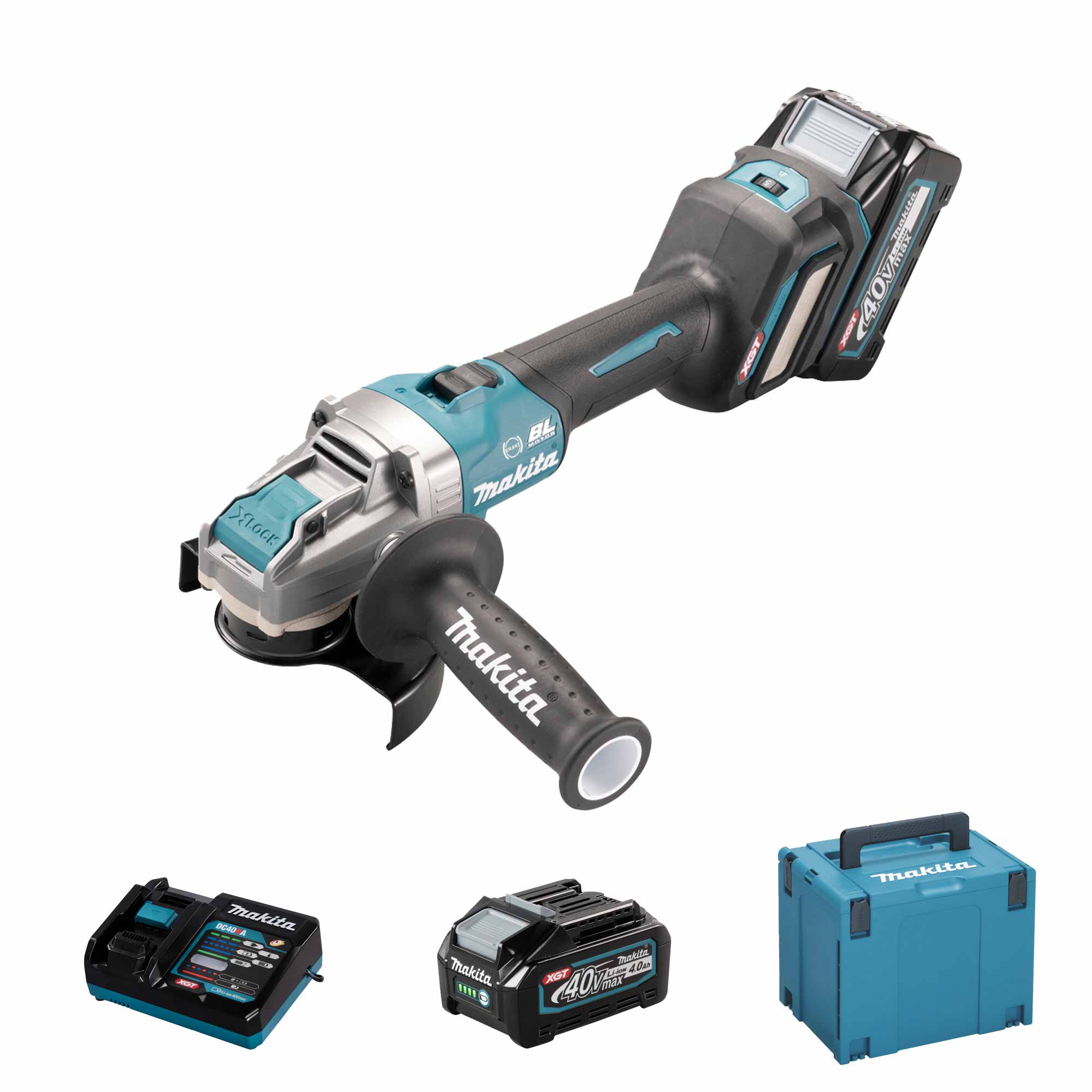 Smerigliatrice angolare Makita GA041GM201 40V 4Ah