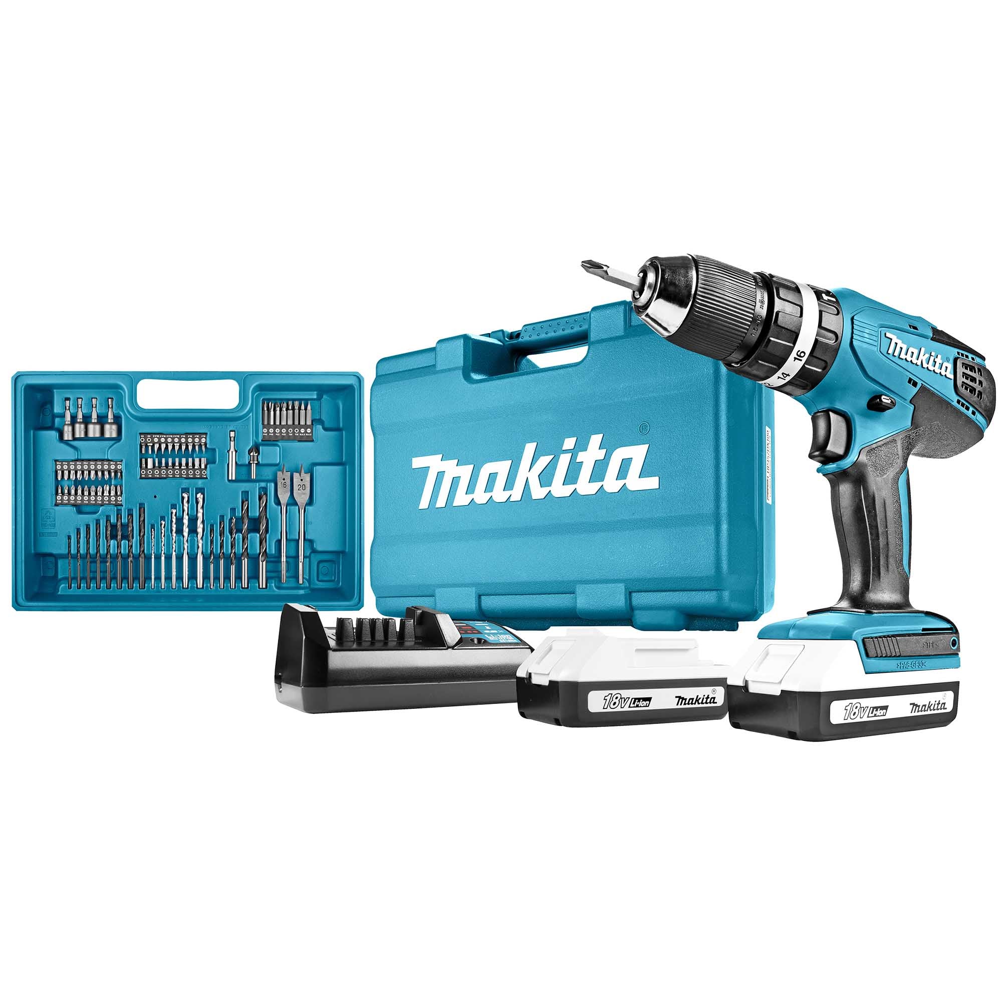 Trapano Avvitatore Makita HP457DWE10 18V 1,5Ah