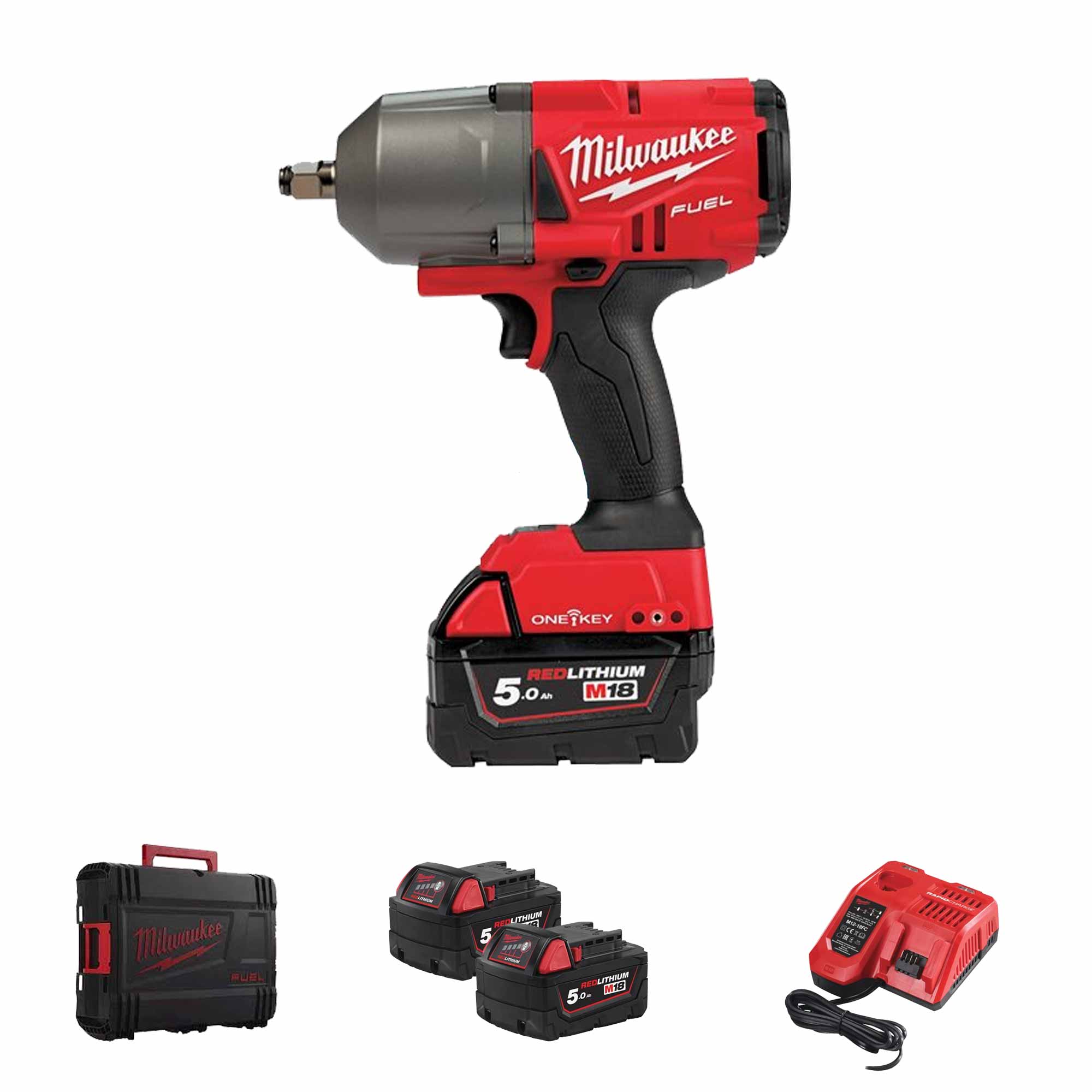 Avvitatore a impulsi Milwaukee M18 ONEFHIWF12-502X 18V 5 Ah